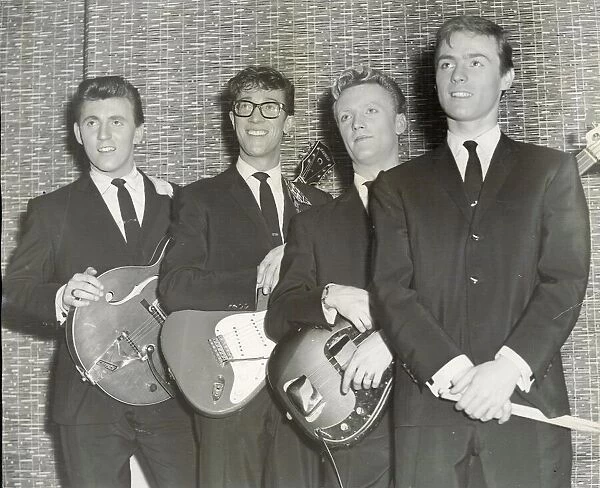 The Shadows pictured at Birmingham Town Hall, 13th December 1960
