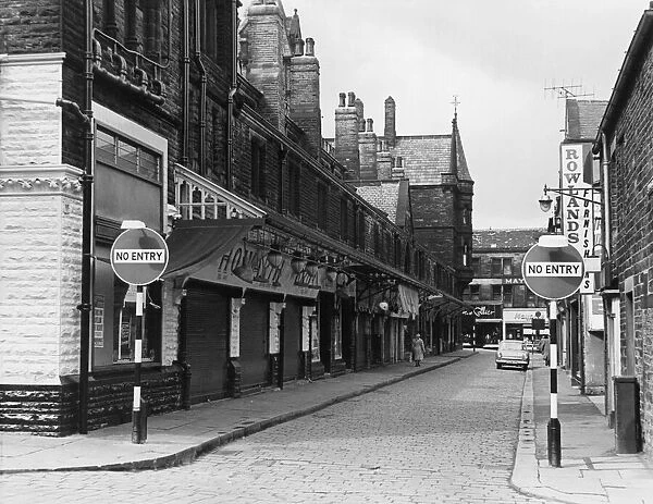 Shambles Lane seen from Victoria Street Huddersfield Circa June 1965