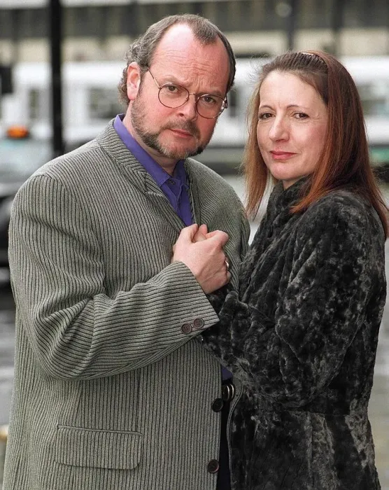 Framed Print : Shamed radio star James Whale tries to make it up with his wife Melinda Whale Framed Print : Shamed radio star James Whale tries to make it up with his wife Melinda Whale