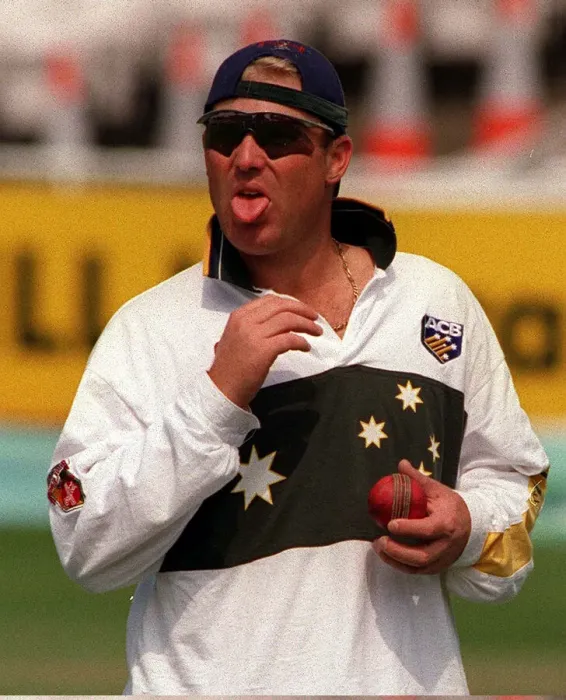 Framed Print : Shane Warne England v Australia at Headingly 1997 Framed Print : Shane Warne England v Australia at Headingly 1997