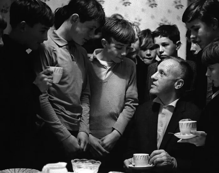 Framed Print : Bill Shankly watched a game of Street football from a flat above Eldon Grove off Framed Print : Bill Shankly watched a game of Street football from a flat above Eldon Grove off