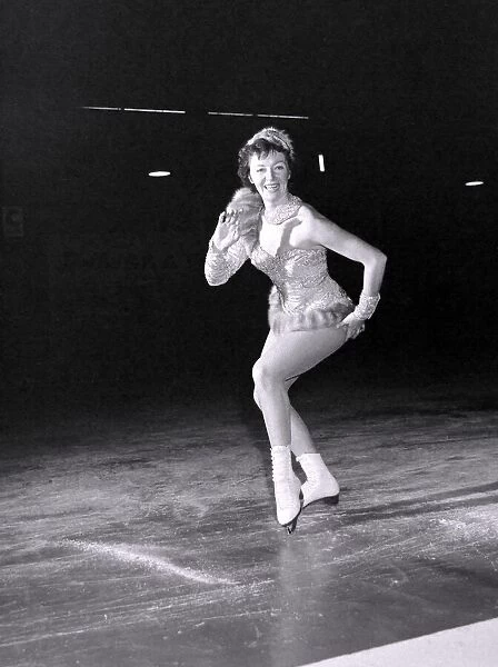 These shapely legs are insured for £10, 000. On them Pat Gregory has skated her way