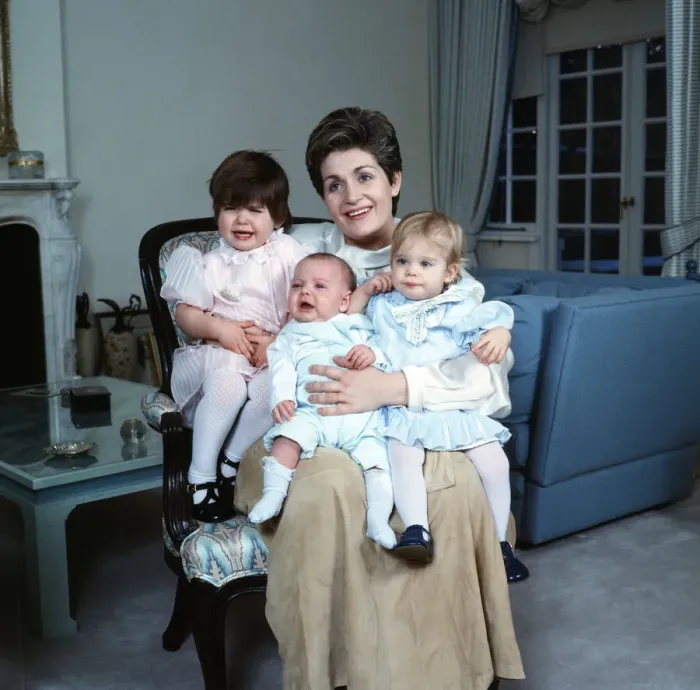 Framed Print : Sharon Osbourne is pictured with her three children, Aimee, Kelly and Jack. Circa 1986 Framed Print : Sharon Osbourne is pictured with her three children, Aimee, Kelly and Jack. Circa 1986