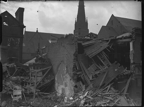The shattered remains of W. H. Smart in Wrentham Street, Birmingham following the air raid