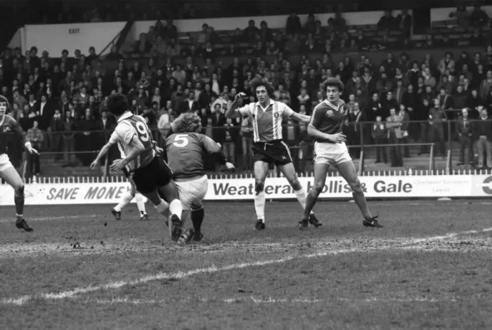 Framed Print : Sheffield United 2 v. Millwall 1. Division Three Football. March 1981 MF02-09-019 Framed Print : Sheffield United 2 v. Millwall 1. Division Three Football. March 1981 MF02-09-019