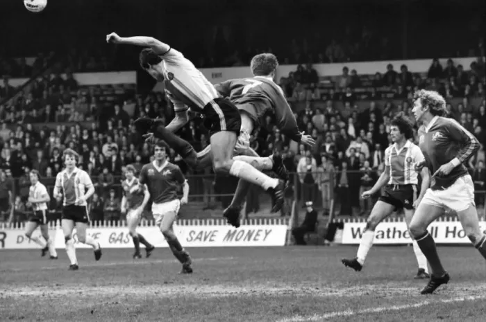 Framed Print : Sheffield United 2 v. Millwall 1. Division Three Football. March 1981 MF02-09-018 Framed Print : Sheffield United 2 v. Millwall 1. Division Three Football. March 1981 MF02-09-018