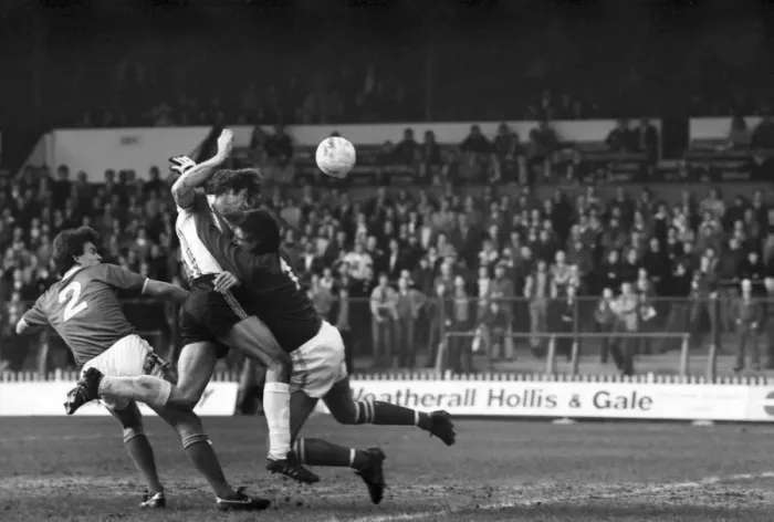 Framed Print : Sheffield United 2 v. Millwall 1. Division Three Football. March 1981 MF02-09-013 Framed Print : Sheffield United 2 v. Millwall 1. Division Three Football. March 1981 MF02-09-013