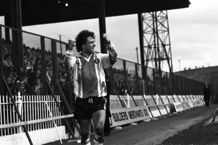 Framed Print : Sheffield United 2 v. Reading 0. Division Three Football. February 1981 MF01-26-003