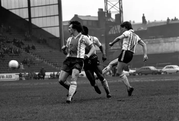 Framed Print : Sheffield United 3 v. Charlton 2. Division Two Football. March 1981 MF01-46-037