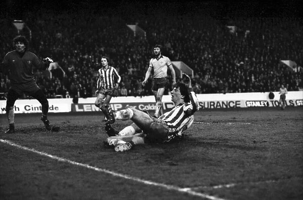 Sheffield Wednesday 0 v. Chelsea 0. Division Two Football. January 1981 MF01-08-009