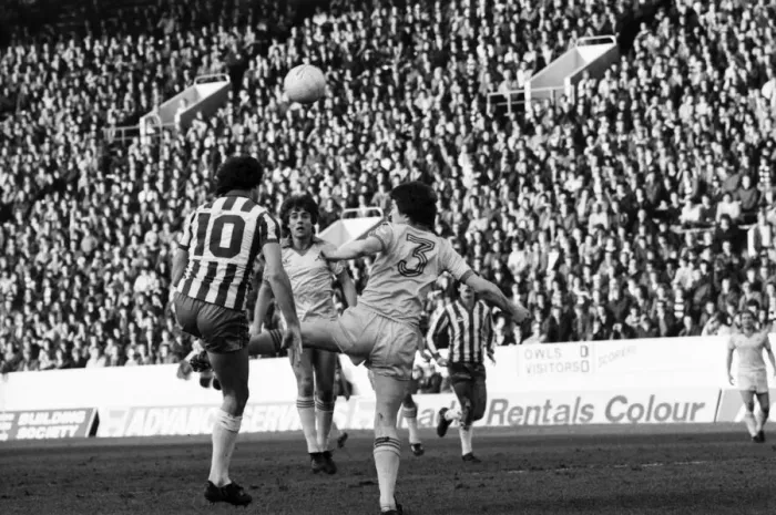 Framed Print : Sheffield Wednesday 1 v. Notts. County 2. Division Two Football. January 1981 MF01-20-057