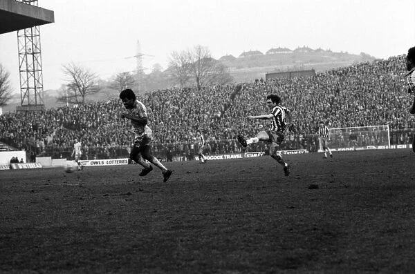Sheffield Wednesday 1 v. Notts. County 2. Division Two Football. January 1981 MF01-20-020