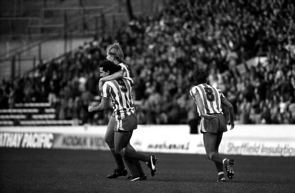 Sheffield Wednesday v. Leicester City. October 1984 MF18-05-025 The final score was a