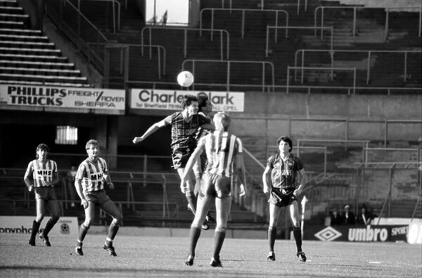 Sheffield Wednesday v. Leicester City. October 1984 MF18-05-003 The final score