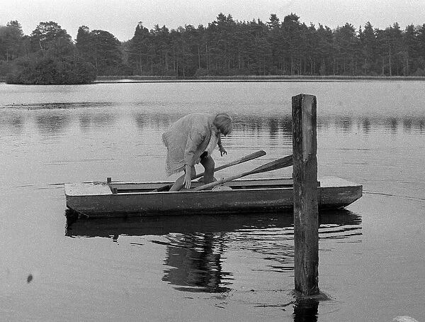 Sheila Hancock Actress May 1968 At Liphook Health Farm Pictured Rowing Boat