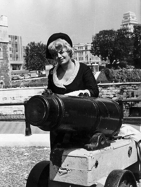 Shelley Winters actress at the Tower of London
