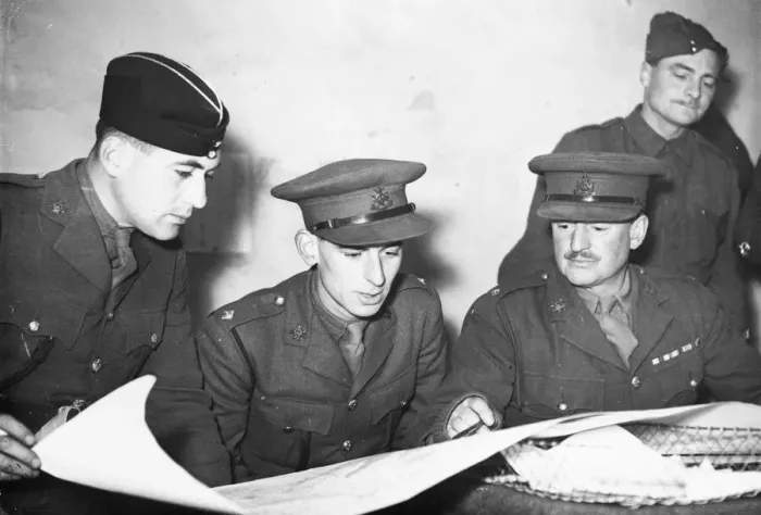 Framed Print : The Sherwood Foresters, now serving in the forward areas of the B. E. F Framed Print : The Sherwood Foresters, now serving in the forward areas of the B. E. F