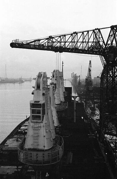 Shipbuilding at Smiths Dock. Middlesbrough, North Yorkshire. 1972