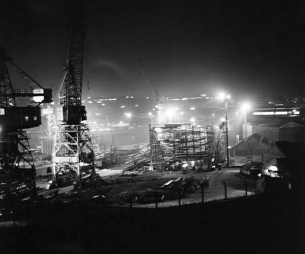 Shipbuilding Yard, Sunderland, 1st November 1971