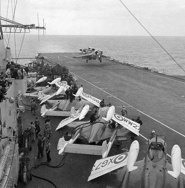 Ships Royal Navy Aircraft Carrier HMS Victorious August 1959