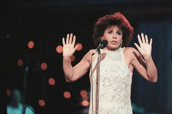 Framed Print : Shirley Bassey performing at the Cor World Choir concert at Cardiff Arms Park Framed Print : Shirley Bassey performing at the Cor World Choir concert at Cardiff Arms Park