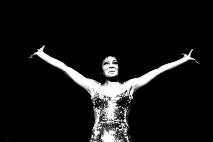 Framed Print : Shirley Bassey performing on stage in concert at Newcastle City Hall 30th April 1971 Framed Print : Shirley Bassey performing on stage in concert at Newcastle City Hall 30th April 1971