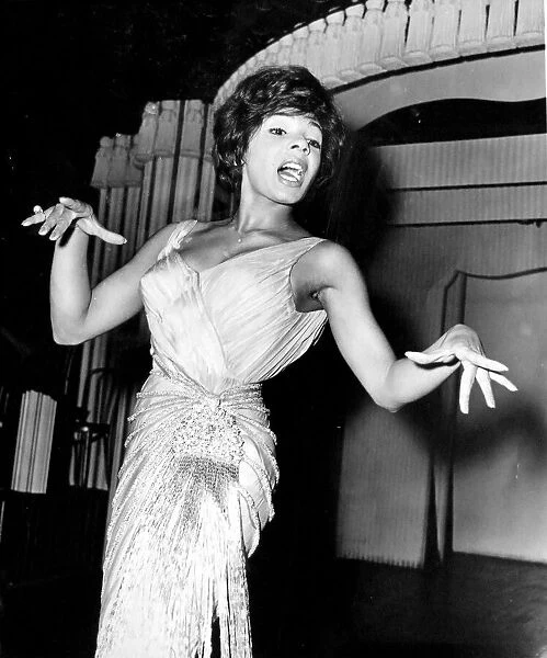 Shirley Bassey pictured during a rehearsal - 6th Jan 1961