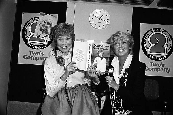 Shirley MacLaine at the BBC to appear on the Gloria Hunniford programme with her new book
