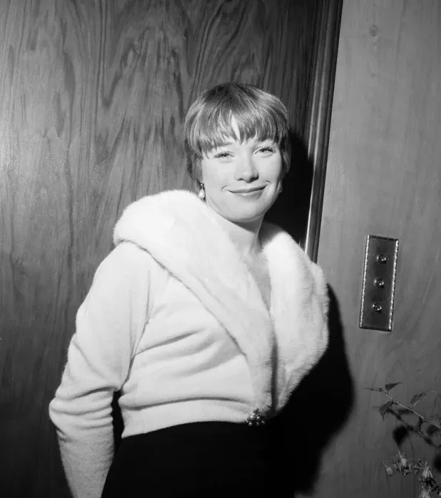 Framed Print : Shirley MacLaine, pictured in her room at Claridges Hotel in London Framed Print : Shirley MacLaine, pictured in her room at Claridges Hotel in London