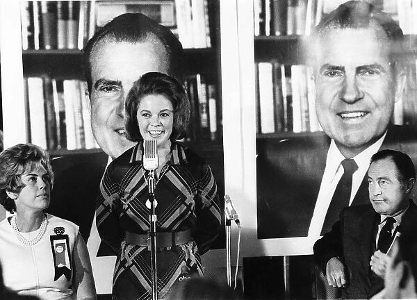 Shirley Temple Black Child Actress Helping Richard Nixon win support to be elected Dbase