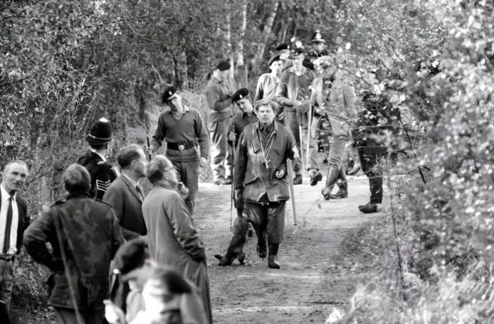 Framed Print : The shoot at Camberley, Surrey, started early today to exterminate all wild life