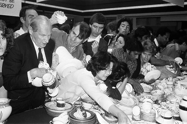 Shoppers in the china department at Harrods during the sale. 15th July 1979