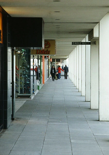 The shopping centre in Milton Keynes, Buckinghamshire. April 1984