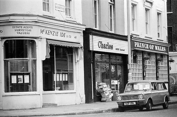 Shops in Elizabeth Street, Belgravia, London SW1 24th September 1973