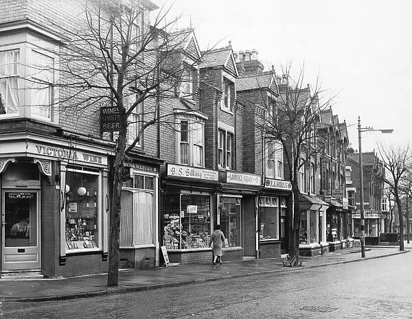 Shops on Evington Road, Leicester 22nd November 1963
