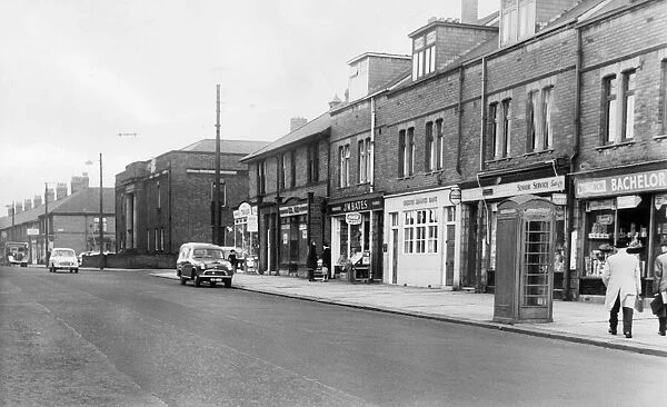 Shops on Stephenson Road, Newcastle. 1963