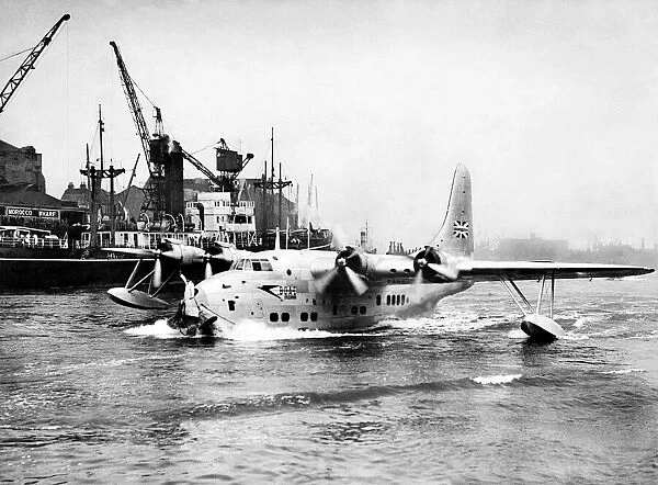 The Short S. 45 Solent 2 the last of the large flying boats flown by BOAC on overseas