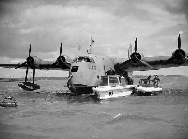 Shorts S30 Empire Flying Boat G-AFCZ named Clare owned and operated by BOAC