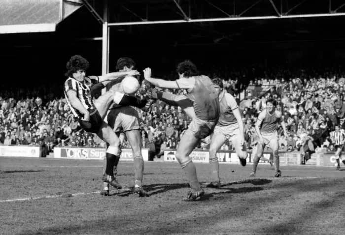 Framed Print : Shrewsbury 2 v. Newcastle 2. March 1984 MF14-26-013 Framed Print : Shrewsbury 2 v. Newcastle 2. March 1984 MF14-26-013