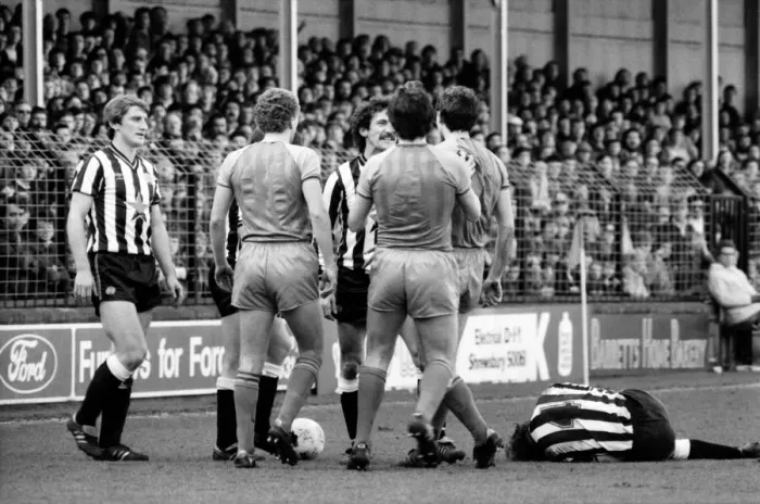 Framed Print : Shrewsbury 2 v. Newcastle 2. March 1984 MF14-26-034 Framed Print : Shrewsbury 2 v. Newcastle 2. March 1984 MF14-26-034