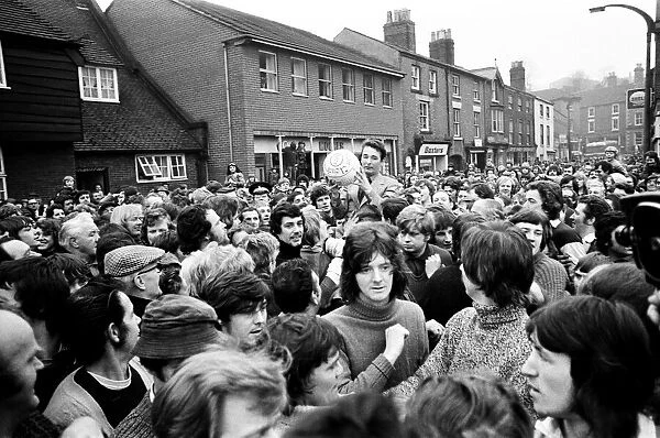 Shrove Tuesday and Ash Wednesday herald, in Ashbourne, Derbyshire