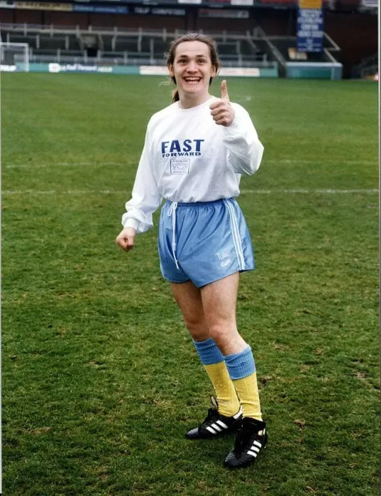 Framed Print : Sid Owen Actor stars as Ricky in Eastenders in Football ground wearing soccer kit costume