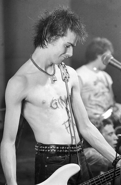Sid Vicious of the Sex Pistols in Holland December 1977