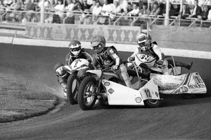 Framed Print : Sidecar Speedway, Smallmead, Reading, Monday 8th June 1992