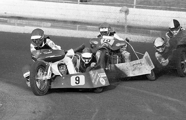 Sidecar Speedway, Smallmead, Reading, Monday 8th June 1992