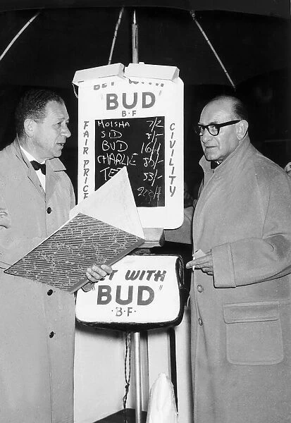Sidney James and Bud Flanagan as bookmakers 1963