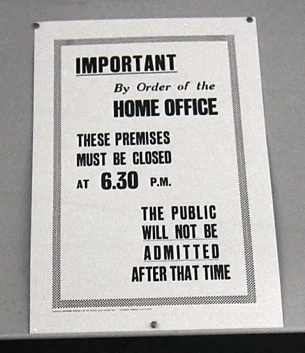Framed Print : A sign inside Peter Massie betting shop in Bethnal Green