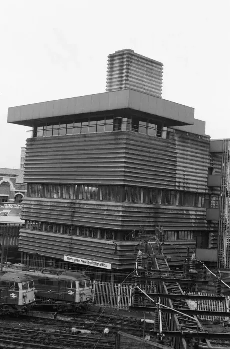 Framed Print : Signal Box, New Street Station, Birmingham, 3rd October 1983