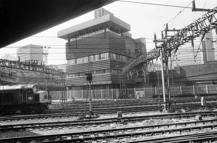 Framed Print : Signal Box, New Street Station, Birmingham, 13th May 1980 Framed Print : Signal Box, New Street Station, Birmingham, 13th May 1980