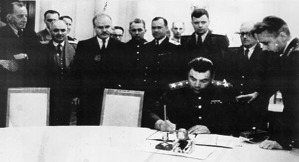 Signing the Armistice between the Soviet Union, United States of America